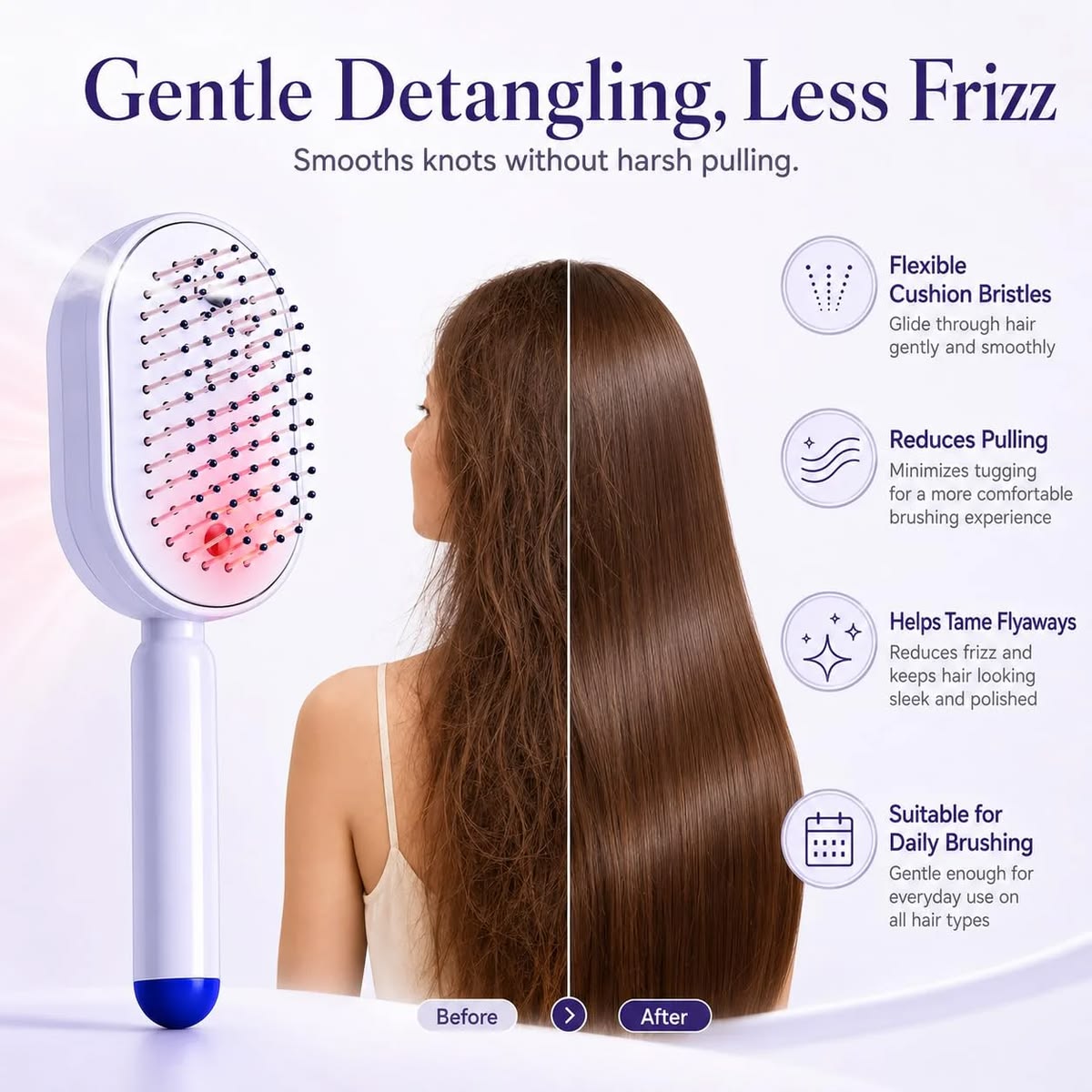 FurEase™ Steam Brush With Oil