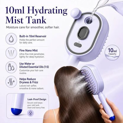 FurEase™ Steam Brush With Oil