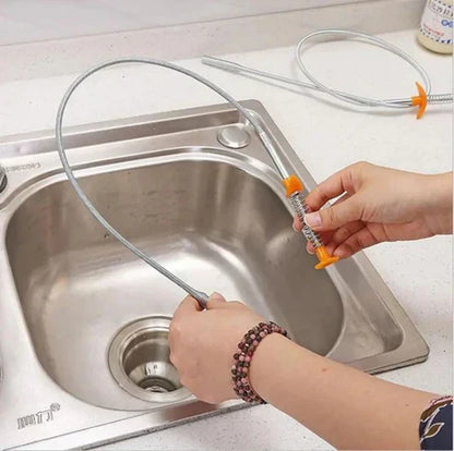 60cm Flexible Drain Hair Remover – Easy Sink & Shower Cleaner Tool”