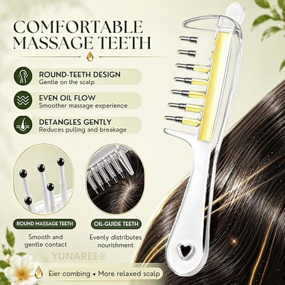 Crystal Serum Comb for Scalp Massage