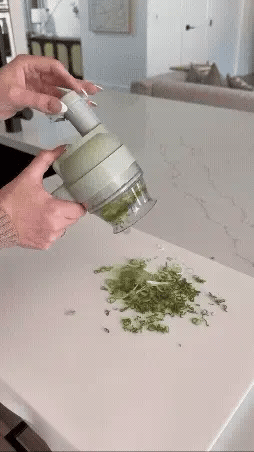 4-in-1 Electric Vegetable Cutter | Mini Wireless Food Processor & Garlic Chopper