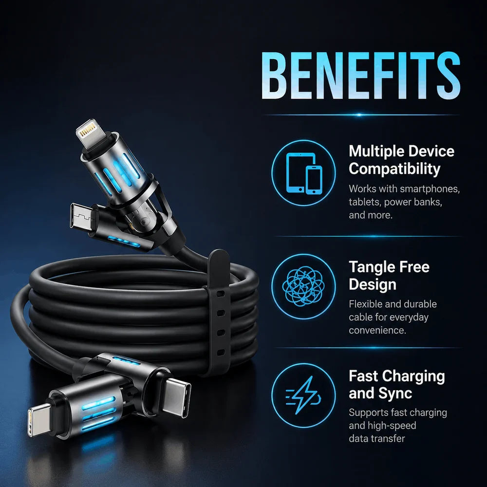 4-in-1 Multi USB Charging Cable