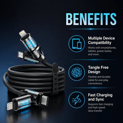 4-in-1 Multi USB Charging Cable