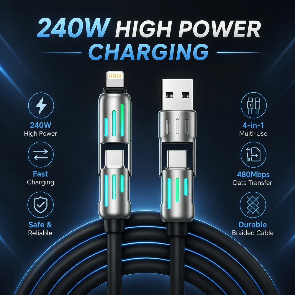 4-in-1 Multi USB Charging Cable