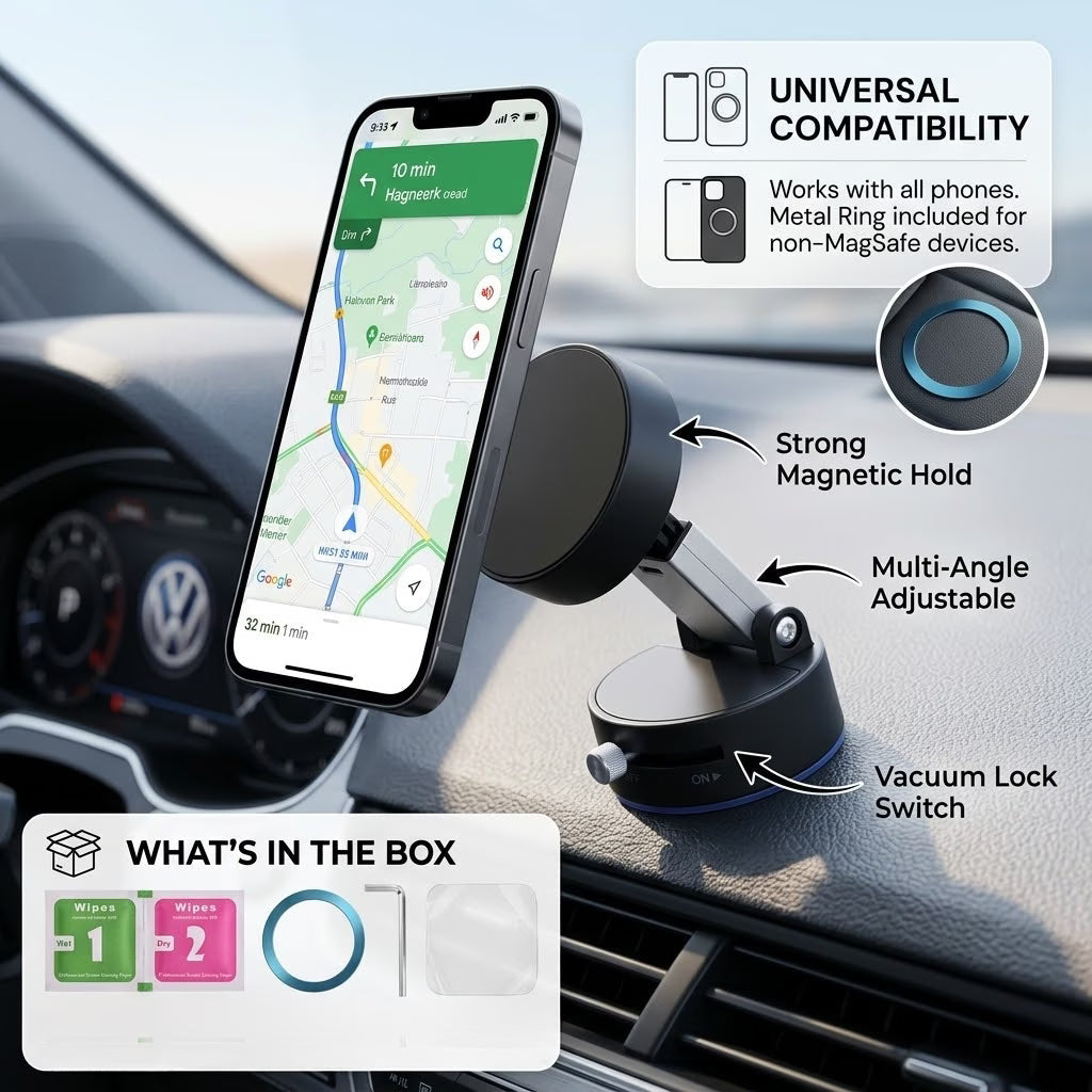 VacuLock™ Pro Vacuum Phone Holder