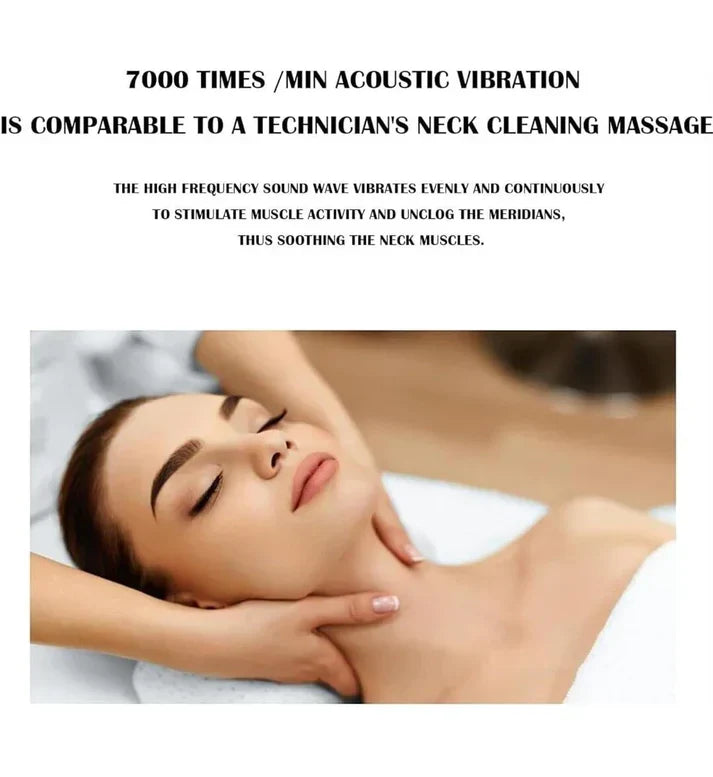 Facial Neck Lifting Machine Sonic Face Massager Beauty Device,Wrinkles Remover Skin Rejuvenation Anti-aging Rechargeable 3 Modes,Black