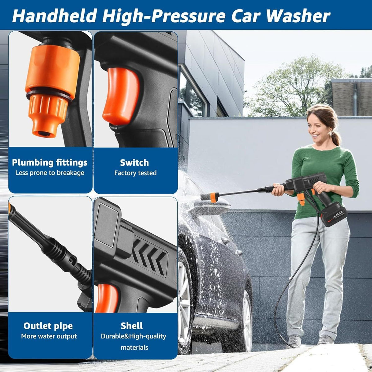 High-Pressure Water Cleaning Gun | مسدس تنظيف المياه عالي الضغط