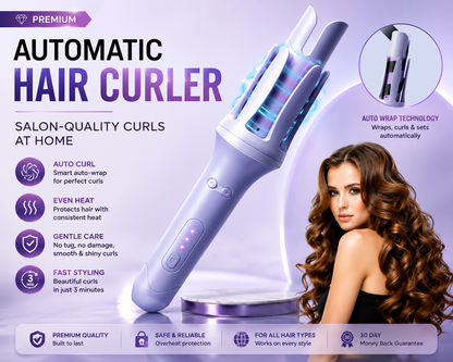 CurlLuxe™ Pro Automatic Hair Curler