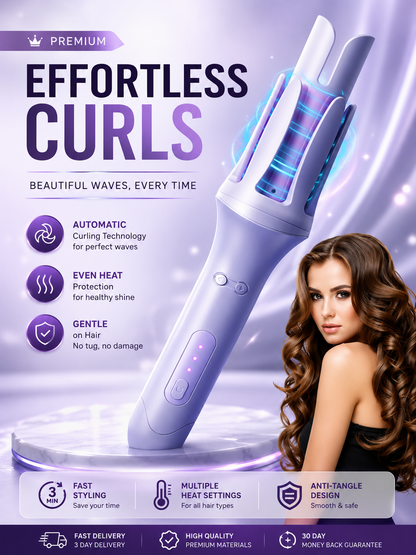 CurlLuxe™ Pro Automatic Hair Curler